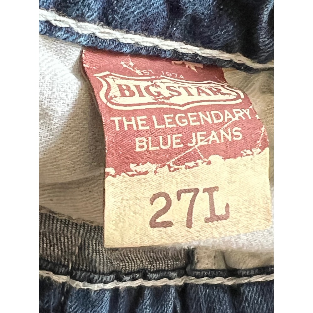 Big Star Blue Bootcut Jeans size 27L - Picture 6 of 6